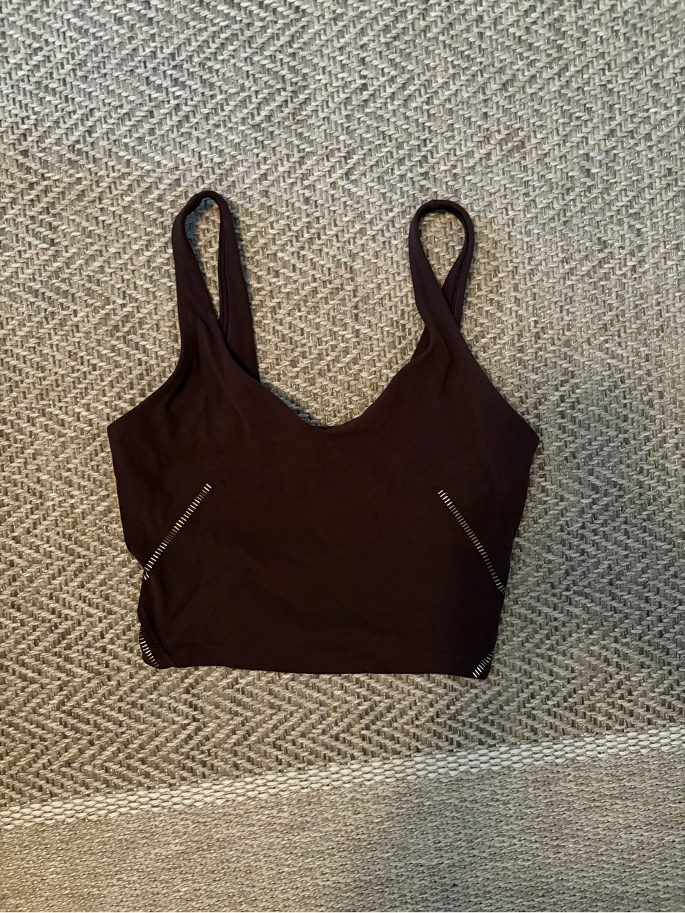Lululemon limited edition Align Tank- French Press with Gold Metallic Accents
